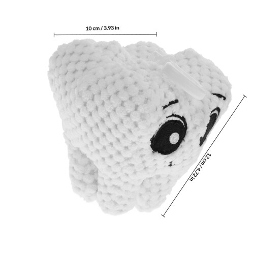 Craft Pendant White Plush Bag Accessory 1set 1