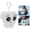 Craft Pendant White Plush Bag Accessory 1set 8