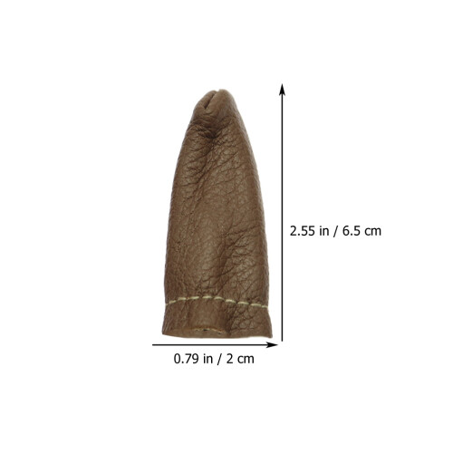 10Paia Dita in Pelle Resistente Per Lavori Marrone 1