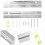1Set Appendi Quadri in Ferro Argento Kit Interbloccante Per Casa 6
