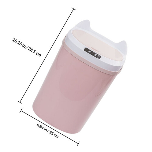 Pattumiera Smart Rosa Con Apertura Automatica in PP 1