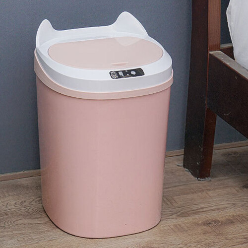 Pattumiera Smart Rosa Con Apertura Automatica in PP 2