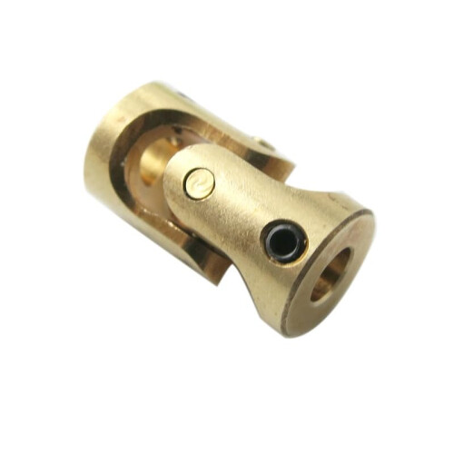 Mini Brass Universal Joint 33, 7mm Shaft Coupling for DIY Models and RC Robots, Smooth Torque Transfer 1