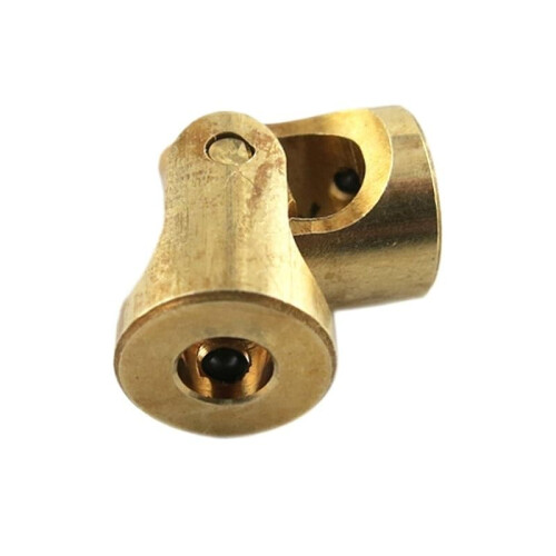 Mini Brass Universal Joint 33, 7mm Shaft Coupling for DIY Models and RC Robots, Smooth Torque Transfer 2