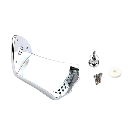 8 String Mandolin Tailpiece with Buckle and Screws, Secure String Anchoring Arched Design Replacement 1