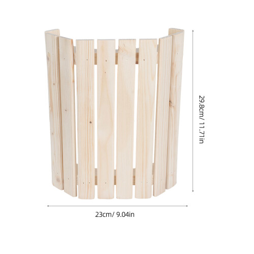 1Pc Decorative Wooden Lampshade Beige Explosion-Proof Lamp Accessory 1