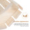 1Pc Decorative Wooden Lampshade Beige Explosion-Proof Lamp Accessory 6
