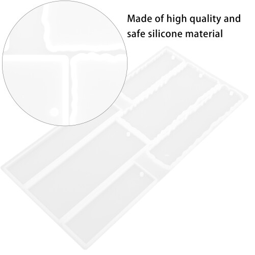 White Silicone Bookmark Mold for DIY Epoxy Resin Craft Making 2