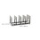 Black Plastic Desktop Bookends Shelves Sturdy Book Organizer 2