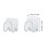 2Pcs Multifunctional White Stainless Steel Wall Rack for Kitchen 2