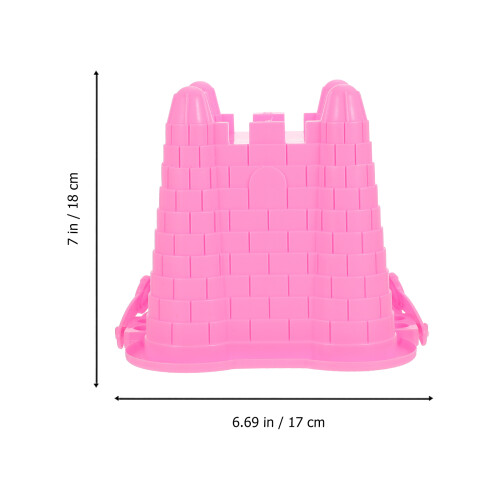 4Pcs Assorted Color Plastic Sandcastle Molds Kids Beach Buckets 1