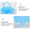 4Pcs Assorted Color Plastic Sandcastle Molds Kids Beach Buckets 5