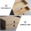 1Pc Beige Wooden Storage Box Multi-Layer Desktop Drawer Organizer 3