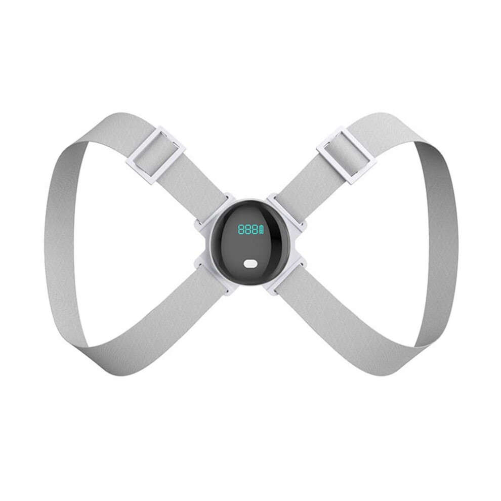 Smart Posture Corrector with Vibration Reminder, Adjustable Figureâ8 Back Brace for Sitting and Desk Work
