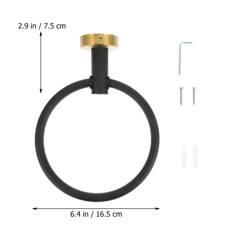 Coat Mounted Clothes Towel Ring Wall-Mounted Hook Office 1