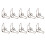 10Pcs Silver Iron Trumpet Drain Clique Springs Durable Replacement Set 3
