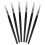 6Pcs Black Silicone Makeup Set Eye Shadow Lip Mask Brushes Reusable 8