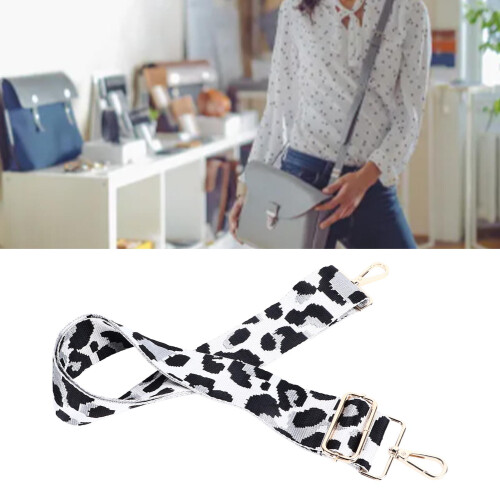 Leopard Nylon Strap - Adjustable Silver Gray