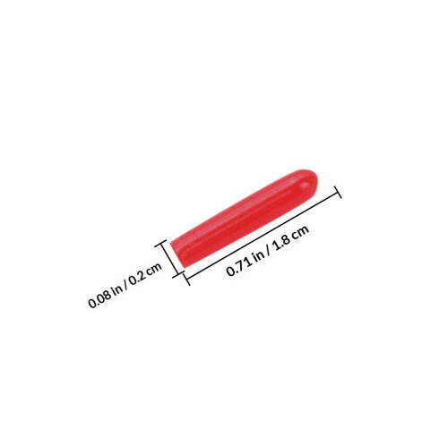 Raindrops 100pcs Silicone Eyelash Grafting Tweezers Tip Caps - Red 1