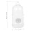 2Pcs White Plastic Bird Water Dispenser Durable Birds Feeding Cups 2