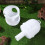 2Pcs White Plastic Bird Water Dispenser Durable Birds Feeding Cups 8