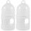2Pcs White Plastic Bird Water Dispenser Durable Birds Feeding Cups 10