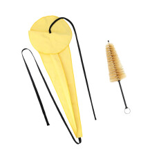 Saxophone Cleaner Swab Inside Tube Cleaning Flannel-Yellow