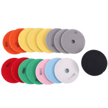 32Pcs Diamond Polishing Pads Kit 4 Inch 100mm Wet/Dry for Granite Stone Concrete Marble Polishing Use Grinding Discs Set