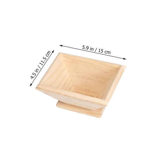 1Pc Wood Quadrangular Rice Ball Mold For Zongzi And Rice Pudding 1