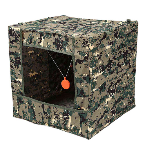 2X Foldable Target Box Aim Practice Tool Sling Shot Ammo Recycle Archery Target Case with Silicone Target Buffer Cloth 2
