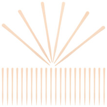 100St Wax Applicatoren Khaki Voor Do-It-Yourself Haarverzorging