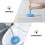 Pulitore Wc Gomma Con Manico Acciaio Per Bagno E Cucina 6