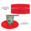 1pc Red Silicone Heat Insulation Pad For Dining Tables 4