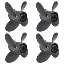 4X Propeller 4 Blade 9 1/4X10 for and Outboard BF8D/BF9.9D BF9.9/BF15A BF15D/BF20 8 Splines 58134-ZV4-010AH