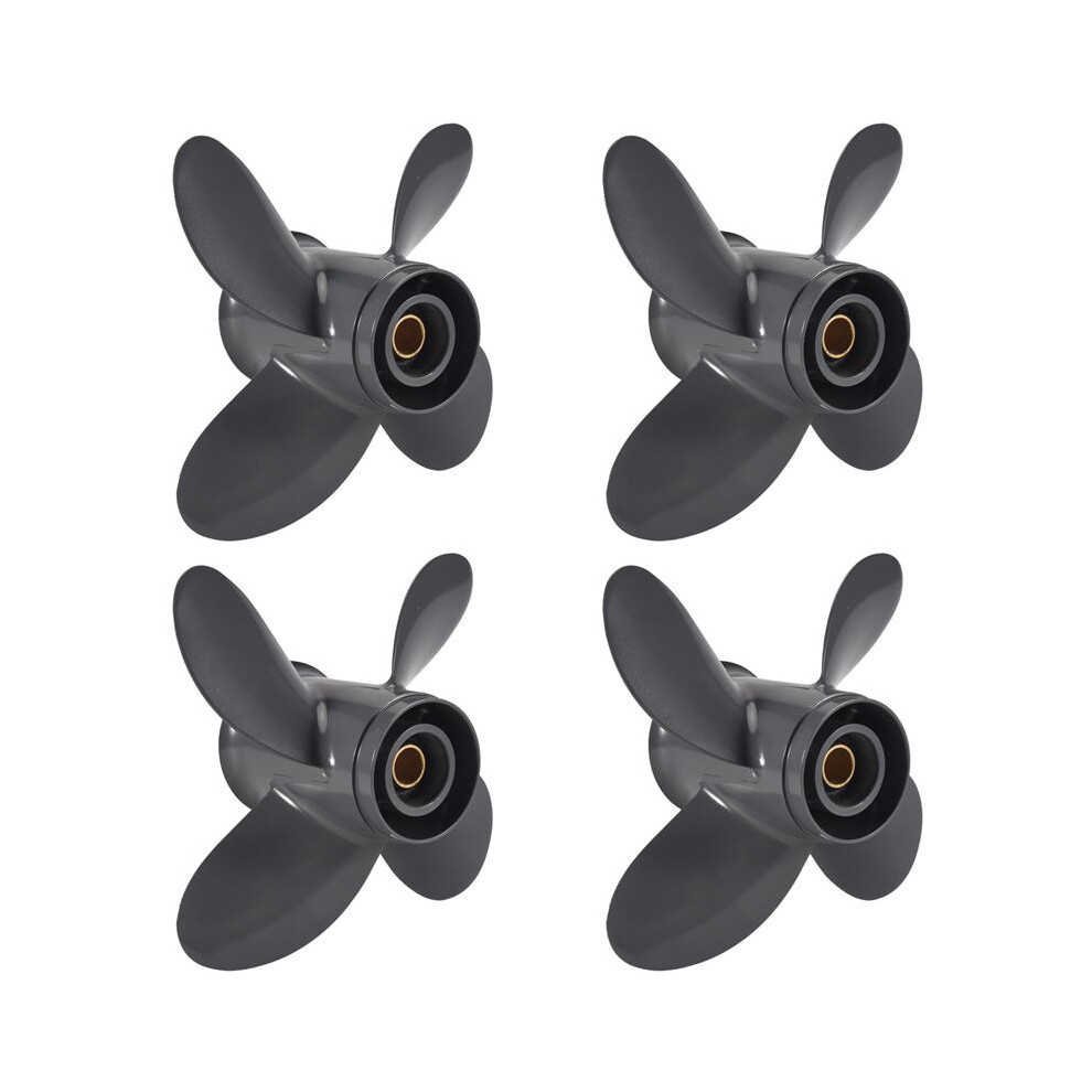 4X Propeller 4 Blade 9 1/4X10 For And Outboard Bf8d/Bf9.9d Bf9.9/Bf15a Bf15d/Bf20 8 Splines 58134-Zv4-010Ah 6031598877952
