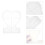 1Pc DIY Silicone Photo Frame Mold White Love Shape Epoxy Casting 4