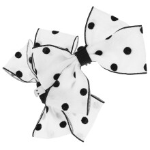 1Paar Witte Stoffen Clips Strik Comfortabele Sier
