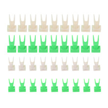 100St Parrots Fruit Fork Plastic Vrolijke Kleuren Vogel Voerhulpmiddel