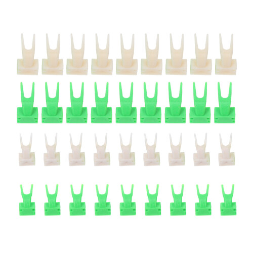 100St Parrots Fruit Fork Plastic Vrolijke Kleuren Vogel Voerhulpmiddel