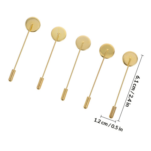 10Pz Basette Per Da Rotonde in Metallo Dorata 1