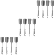 12pcs Sponge Bottle Cleaning Brush Set with Adjustable Position, Ergonomic Handle and Hook for Feeding Bottles, Cups and Mugs