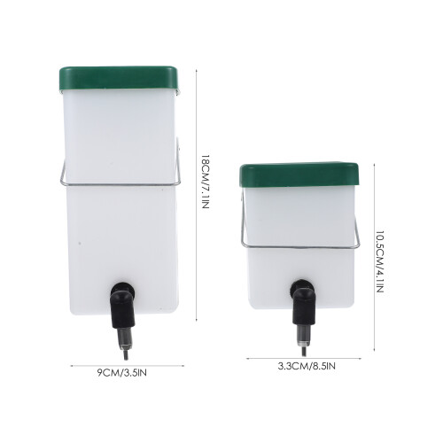 2Pz Contenitore Acqua Coniglio Multifunzione Verde Robusto 1