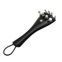 4/4 Violin Tailpiece with Builtin Tuners, Full Size Violin Accessories for Easy Replacement and Wide Compatibility