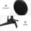 1Set Draagbare Microfoonhouder Desktop ABS Zwart 6