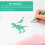 10Pz Sagome Dinosauri Bianco Stencil Riutilizzabile Creativo 7