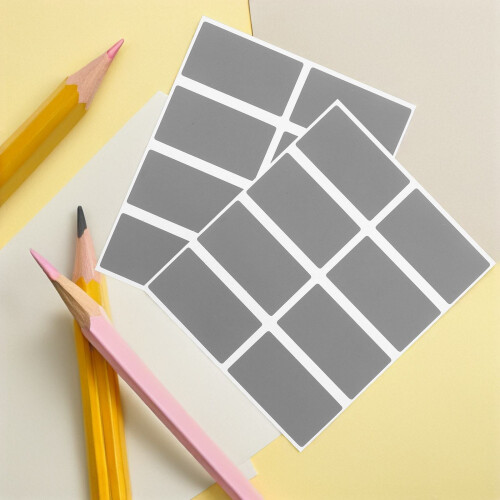 200St DIY Scratch Off Sticker Labels Zelfklevend En Silvertint 2