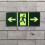 2St Duurzaam Acryl Exit Sticker Groen Nooduitgang Indicator 8