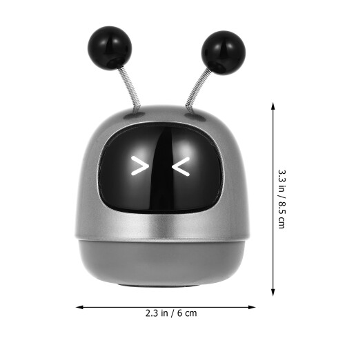 1Set Robotvormige Auto Geurverspreider ABS Metaal Decoratieve Diffuser 1