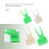 100St Parrots Fruit Fork Plastic Vrolijke Kleuren Vogel Voerhulpmiddel 4