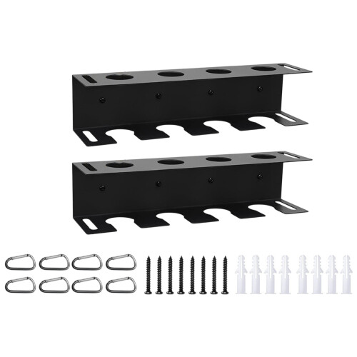 Wall Mounted Baseball Bat Holder Iron Metal Baseball Bat-2 sets